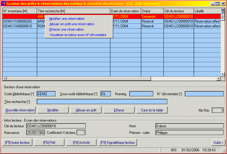 S4w socrate gestion des prêts prêt réservation